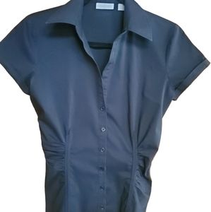 NEW YORK & COMPANY STRETCH S/S BLOUSE SIZE XS